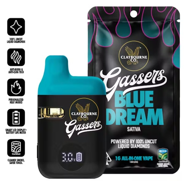 Blue Dream (1g) - Gassers All-In-One Liquid Diamonds Vape