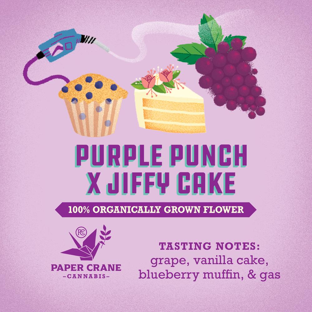 Paper Crane - Purple Punch x Jiffy Cake Pre-Roll (1g)