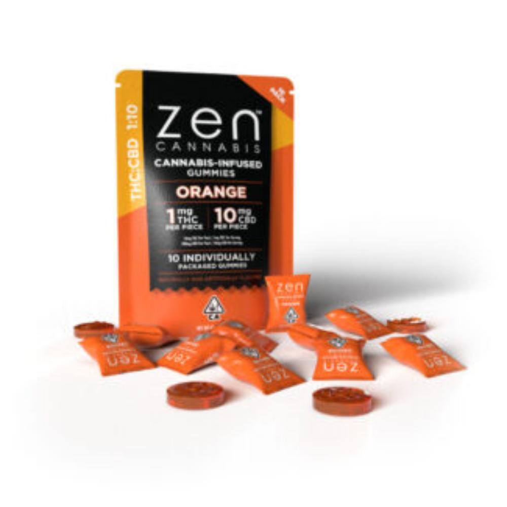 Orange [10pk] (100mg CBD/10mg THC)