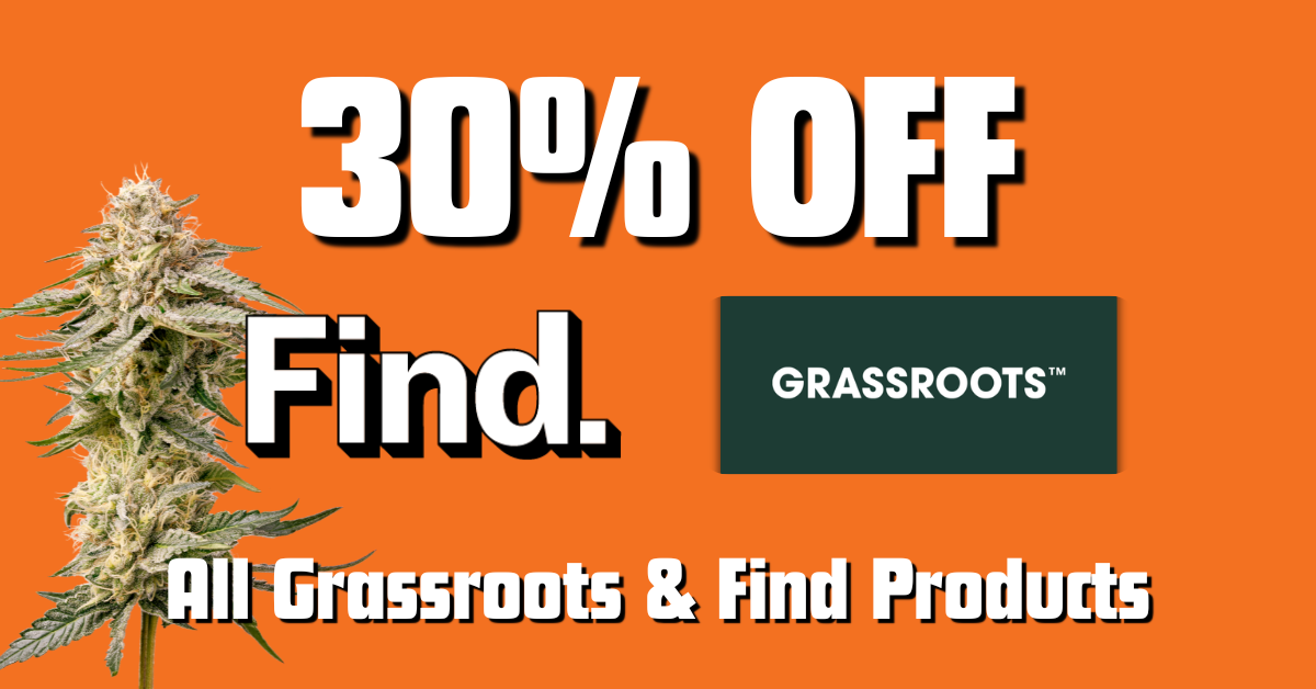 30% Off Grassroots/Find Products special