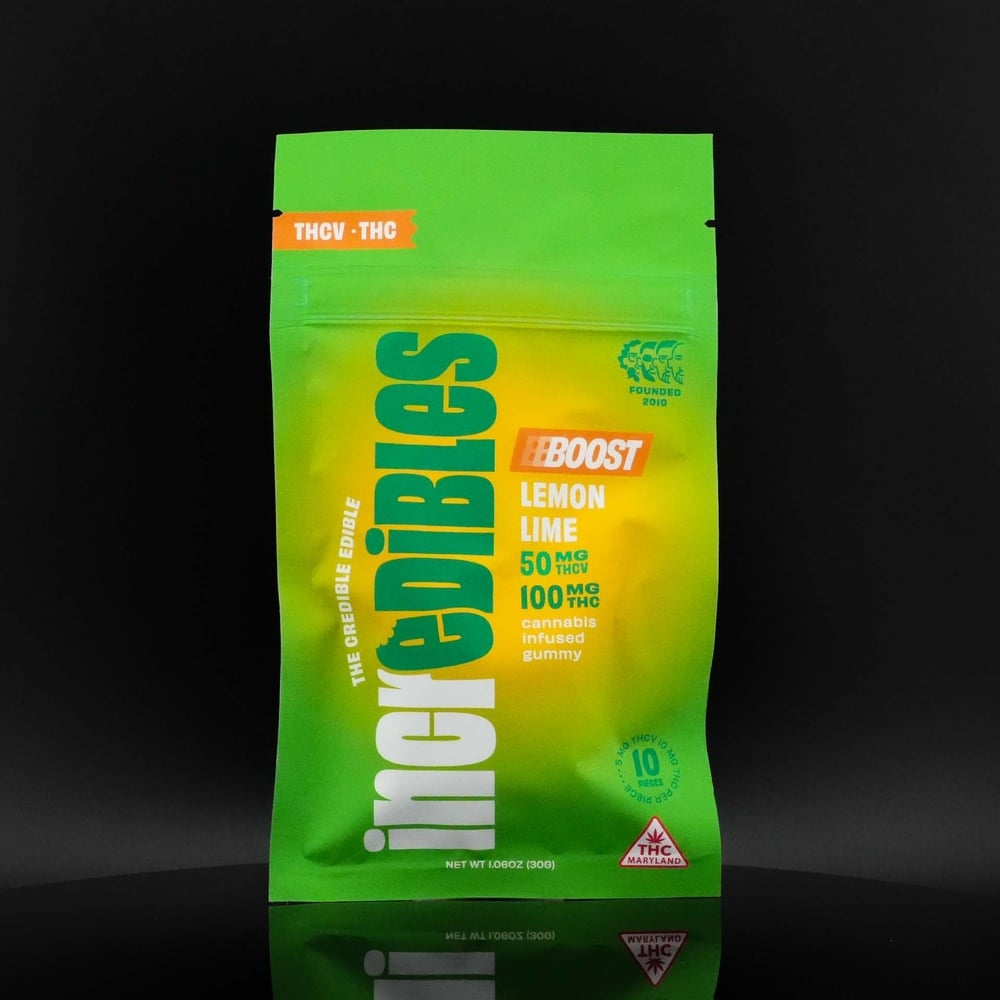 Shop 10:5:1 Lemon Lime Boost [10pk] (THCV:CBD:THC) (100mg) | Peake