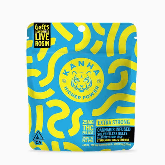 Blueberry Lemon Drop Live Rosin Belts - Hybrid [4pk] (100mg)