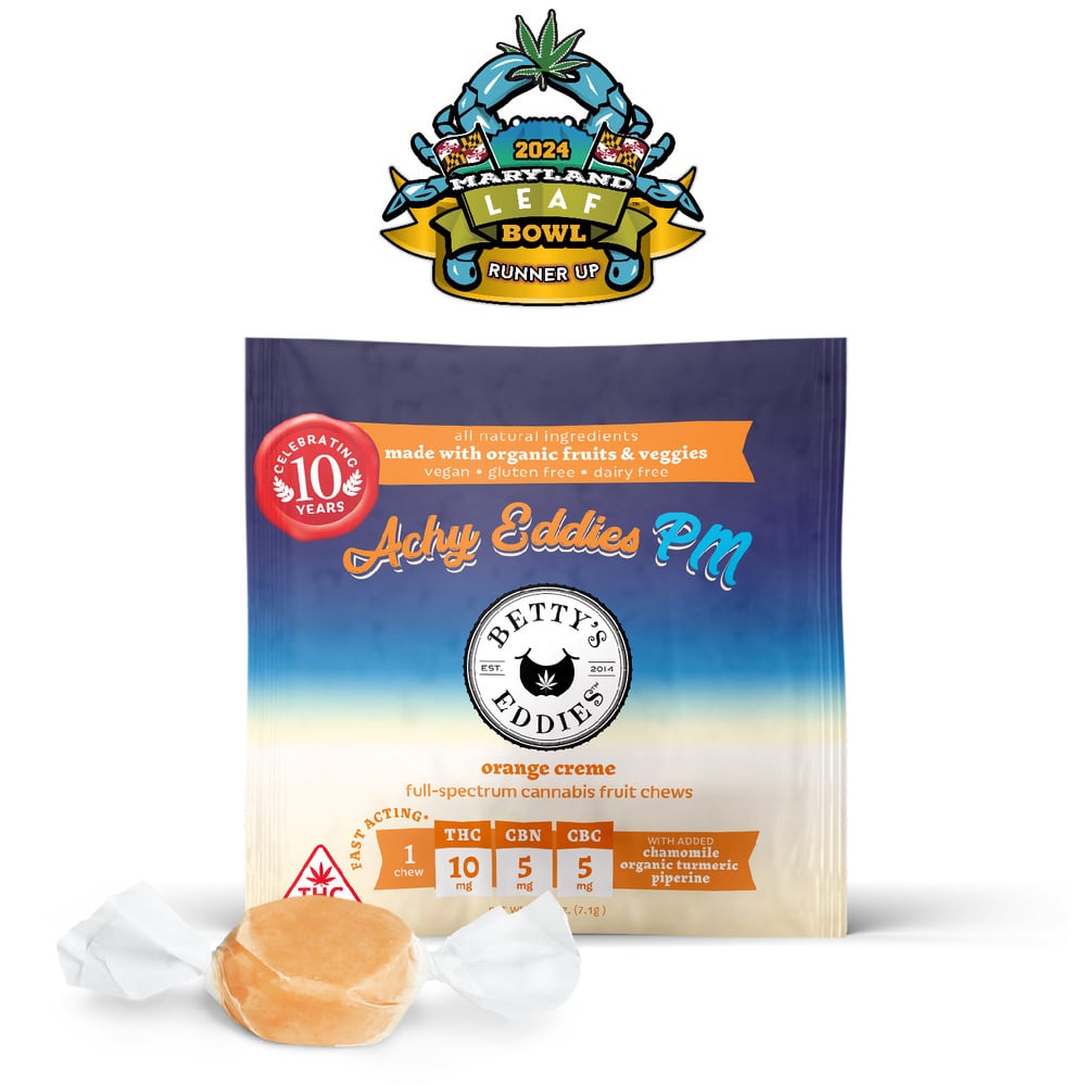 Achy Eddies PM Orange Creme [10pk] (100mg THC/50mg CBN/50mg CBC)