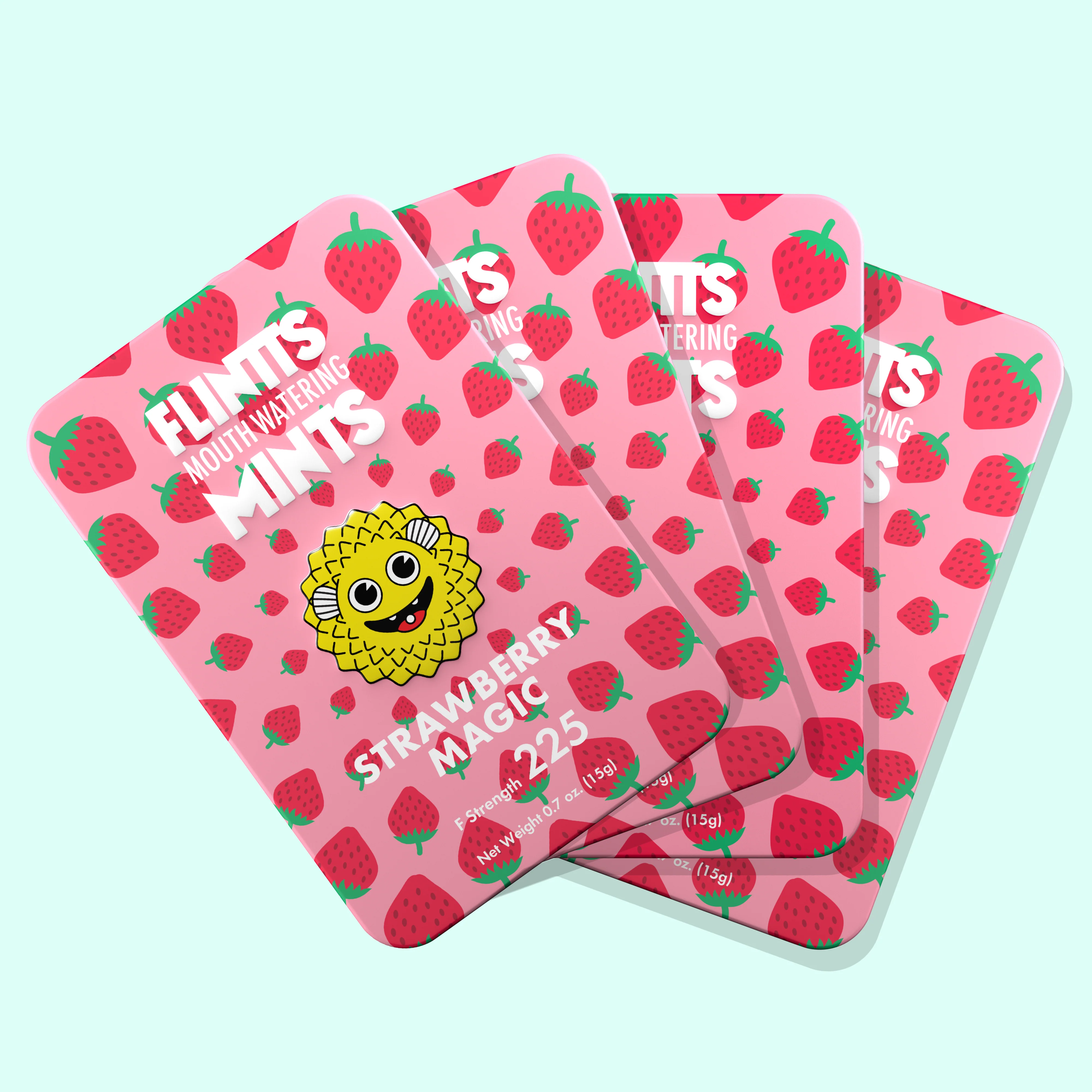 Flintts Mouthwaterning Mints - Strawberry Magic