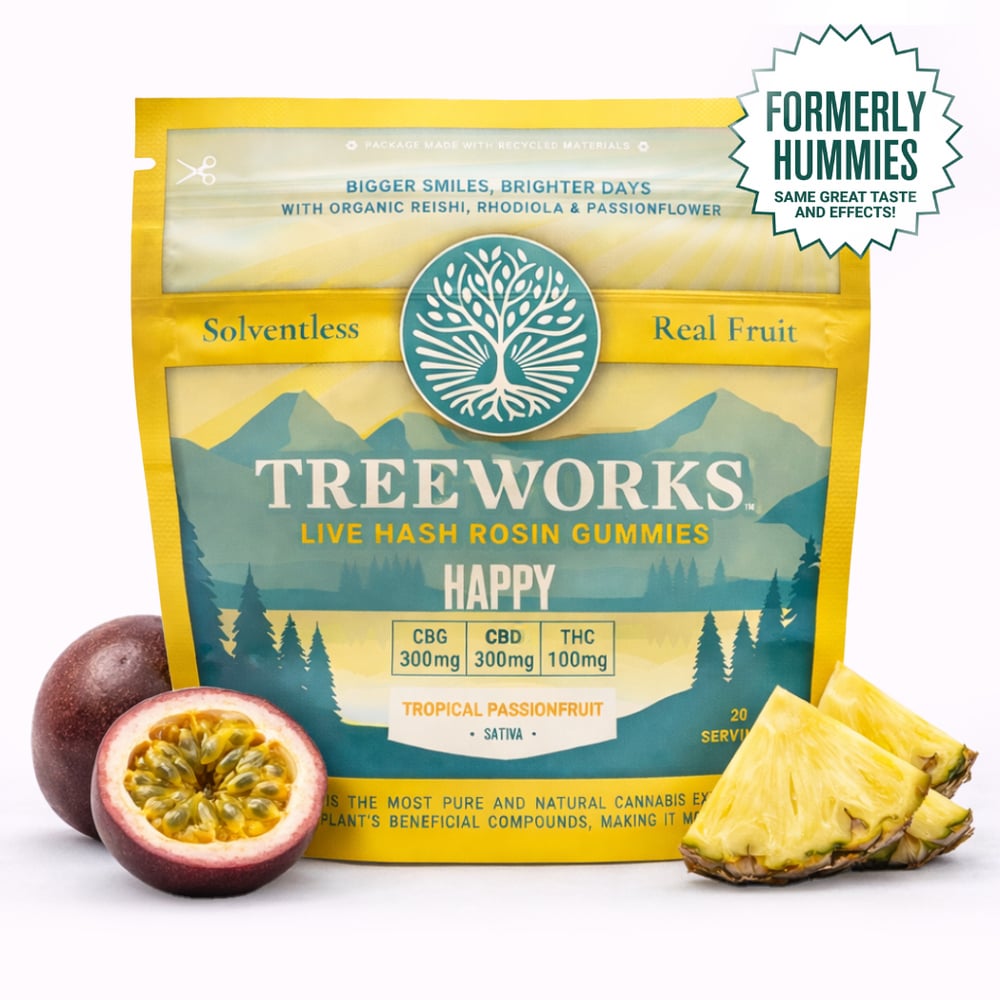 Treeworks - Happy Hash Rosin Gummies (100mg 10pk)