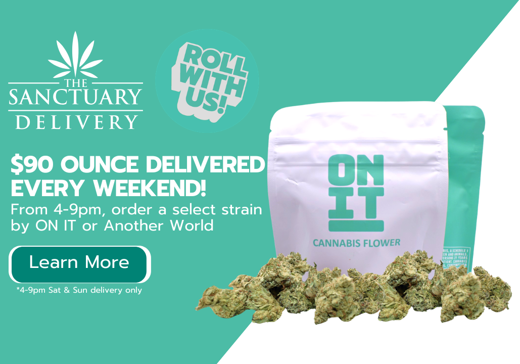 DELIVERY ONLY Two 1/2 oz for $90 special