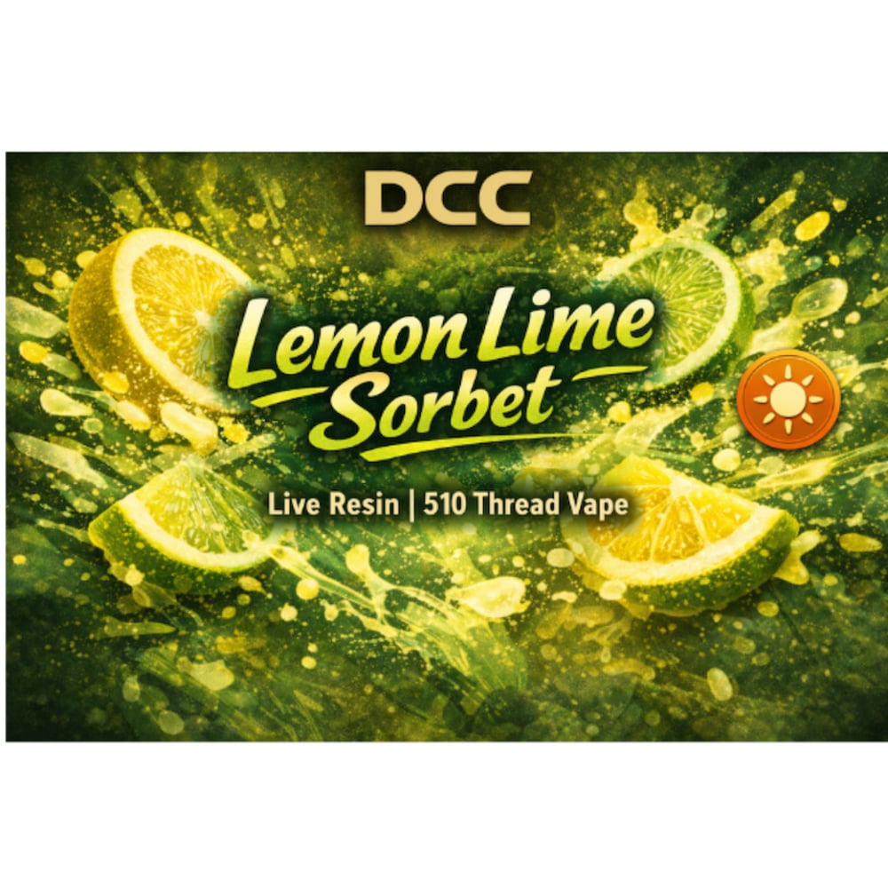 DCC  Lemon Lime Sorbet Live Resin Vape Cartridge
