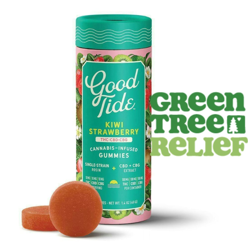 Kiwi Strawberry 2:1:1 CBD + CBG Single-Strain Rosin Gummies | Refreshing | 200mg