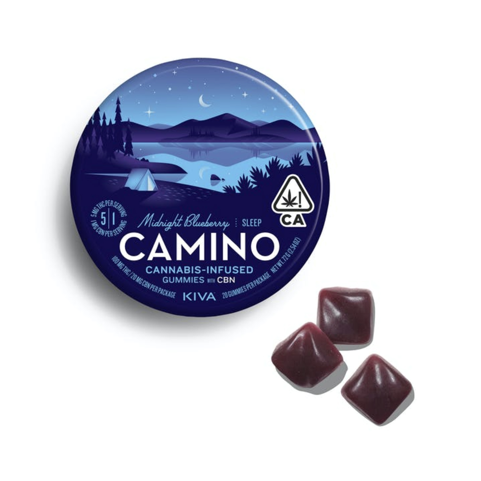 5:1 'Sleep' Midnight Blueberry [20pk] (100mg THC/20mg CBN)