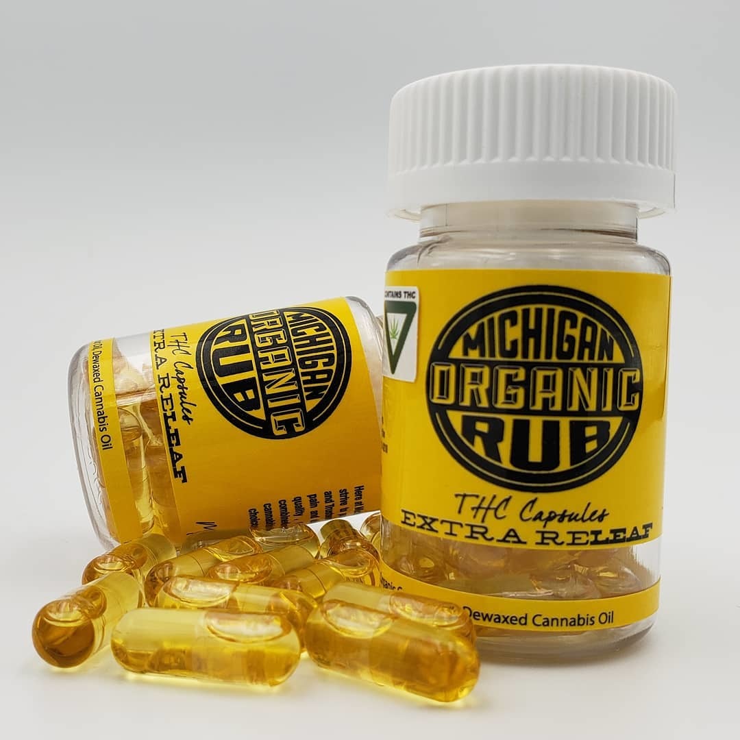 THC Michigan Organic Rub Capsules Jane
