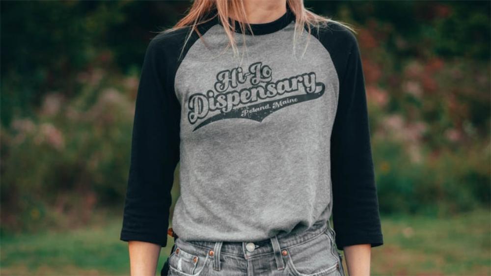 Womens Fit Raglan/gray Black/ Large