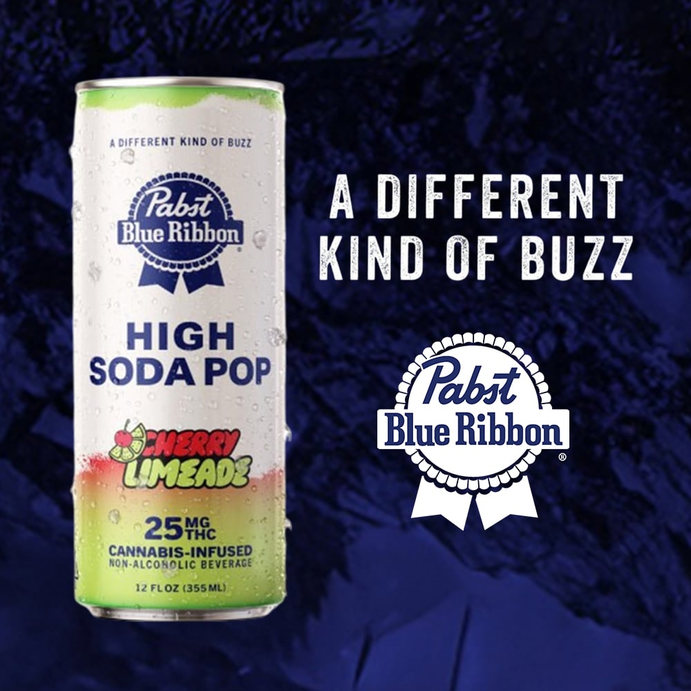 Pabst - Cherry Limeade - High Soda Pop - Drink - 12oz - 25mg - Single