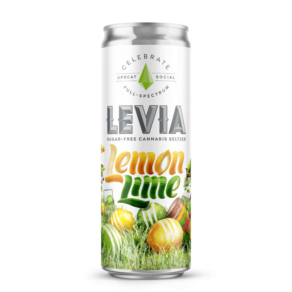 Levia - Celebrate Lemon Lime Hybrid Seltzer 5mg (12oz)