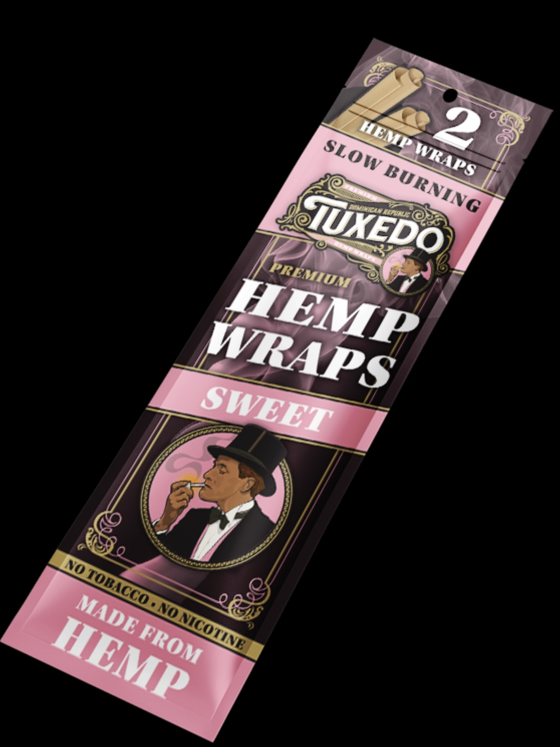 Tuxedo Hemp Wraps - Sweet [2pk]
