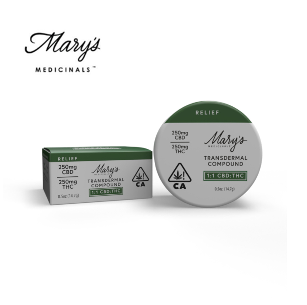 1:1 CBD:THC RELIEF 0.5OZ TRANSDERMAL COMPOUND