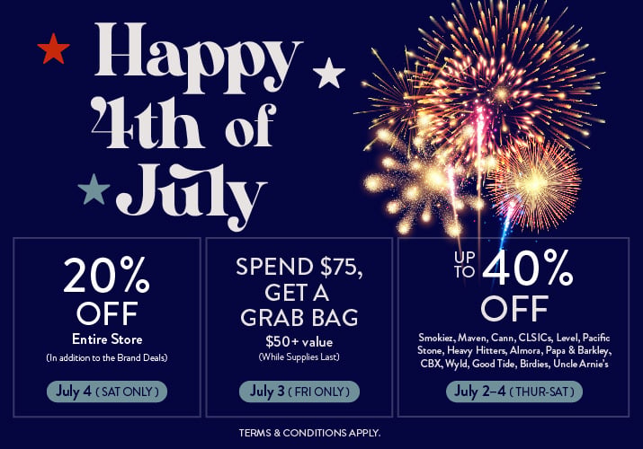 Celebrate 4th of July with Sweet Flower. Event kicks off 7/3.
