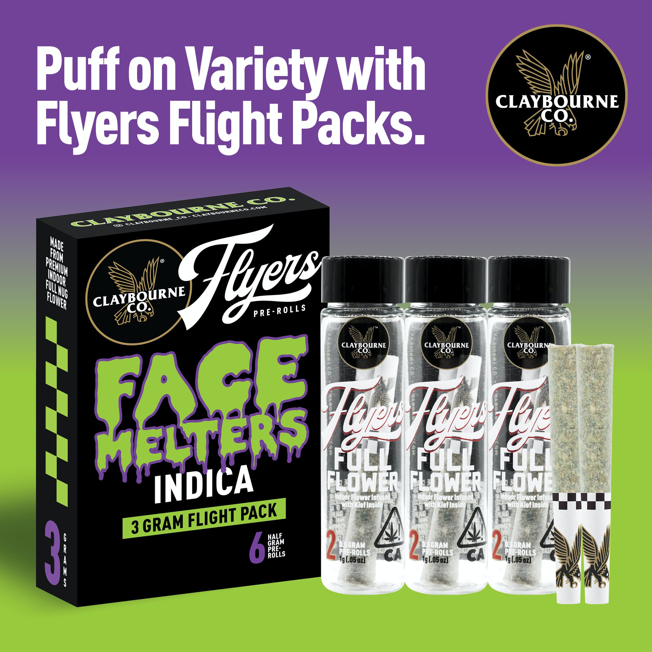Face Melters Indica Variety Pack (3g)