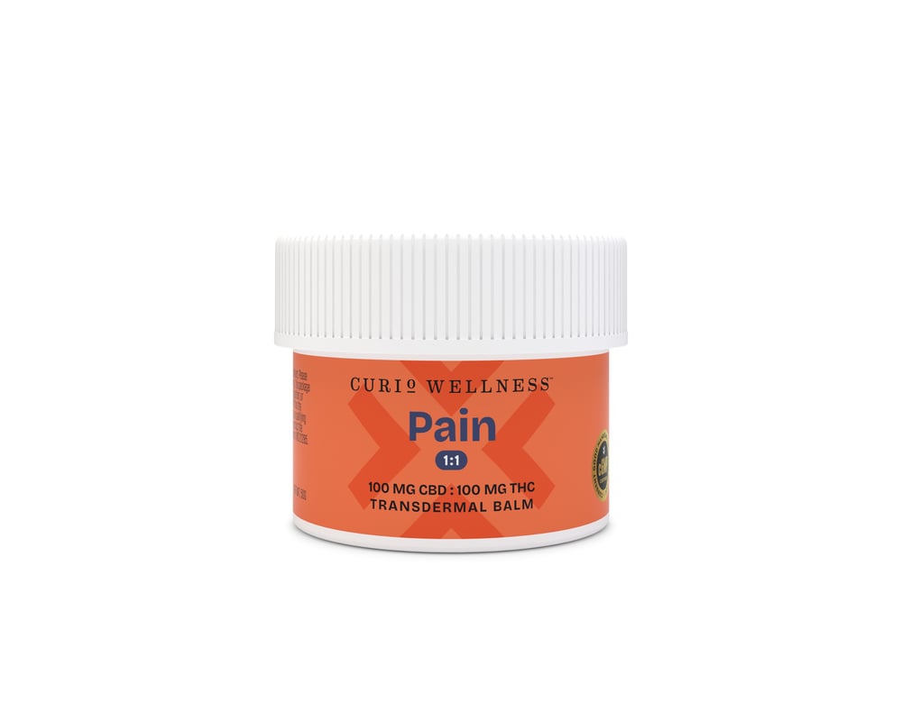 Pain 1:1 Transdermal Balm (100mg CBD/100mg THC)