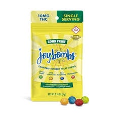 Joy Bombs Sour Fruit - 10mg THC (4pk / 2.5mg THC ea)