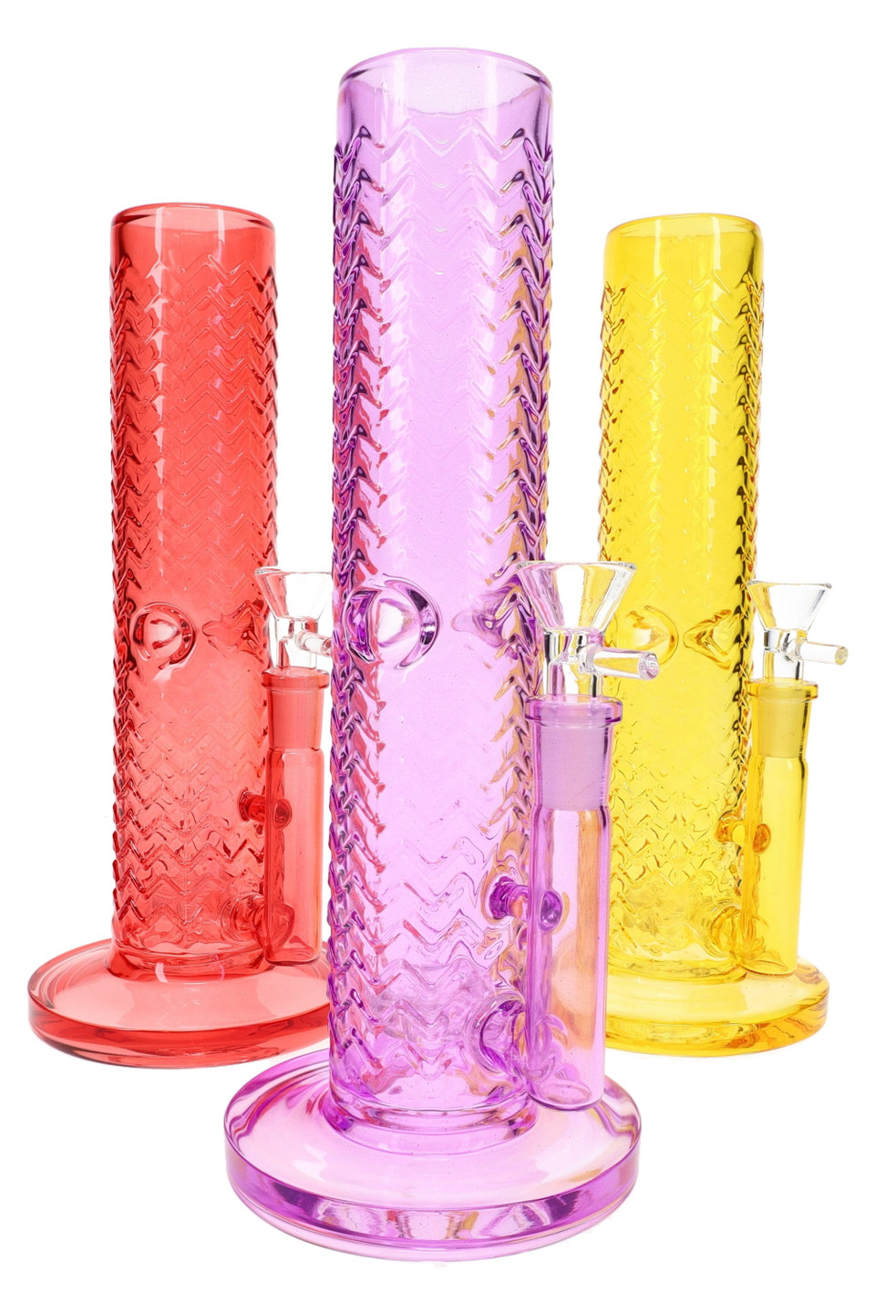 WAVE TEXTURE STRAIGHT SHOOTER BONG WAVE TEXTURE STRAIGHT SHOOTER BONG