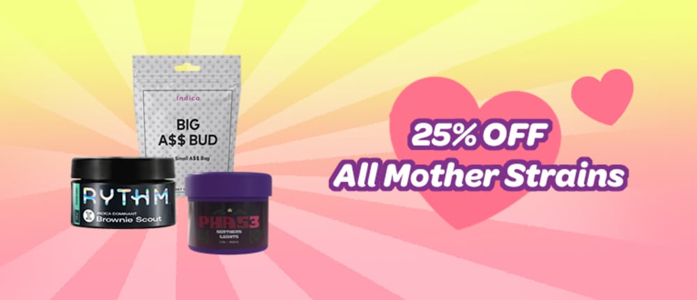 25% OFF Mother Strains special
