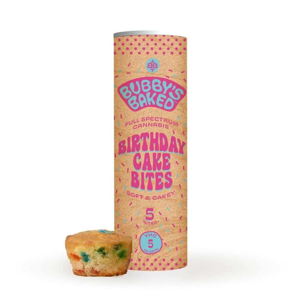 Bubby's Baked - Birthday Cake Bites (25mg 5pk) product photo