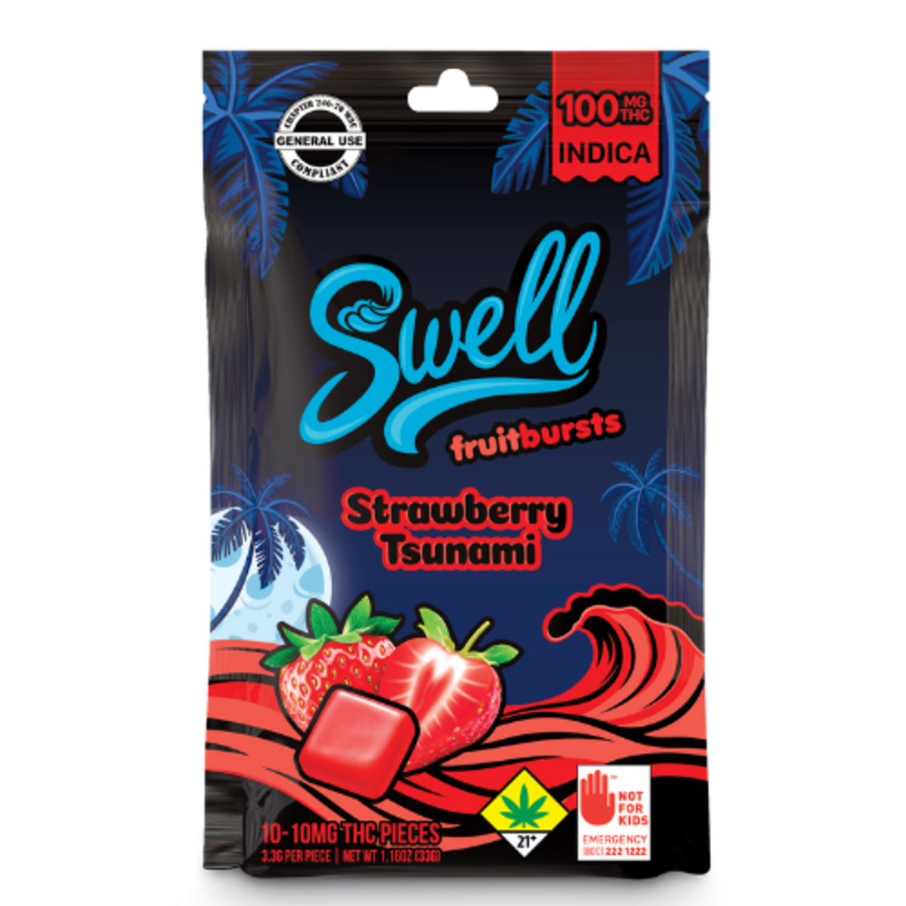 Strawberry Tsunami - Indica [10pk] (100mg)