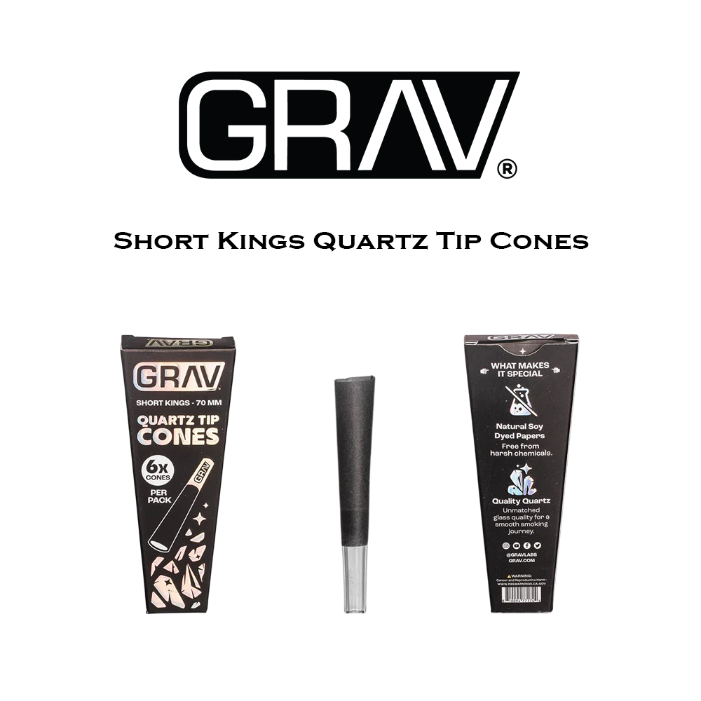 GRAV - Quartz Tip Cones - Short