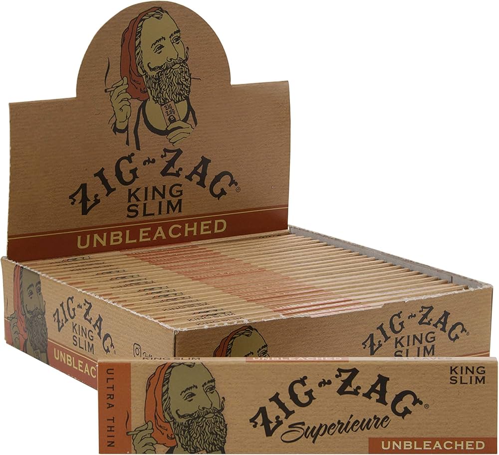 ZIG ZAG KING SIZE UNBLEACHED ROLLING PAPERS ZIG ZAG KING SIZE UNBLEACHED ROLLING PAPERS