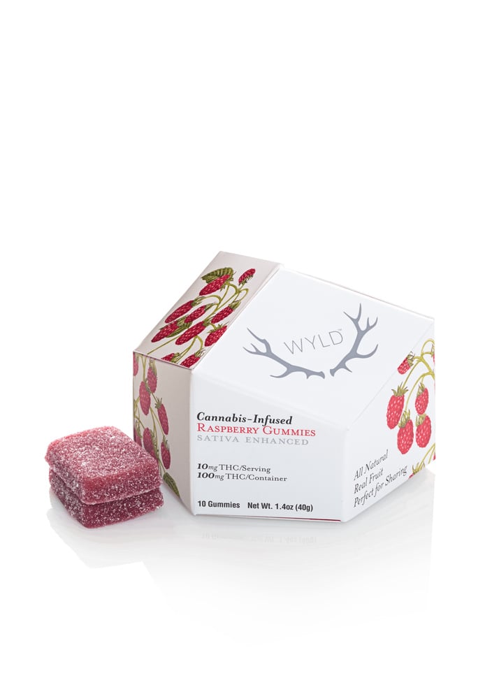 Raspberry Sativa Enhanced Gummies | 100mg