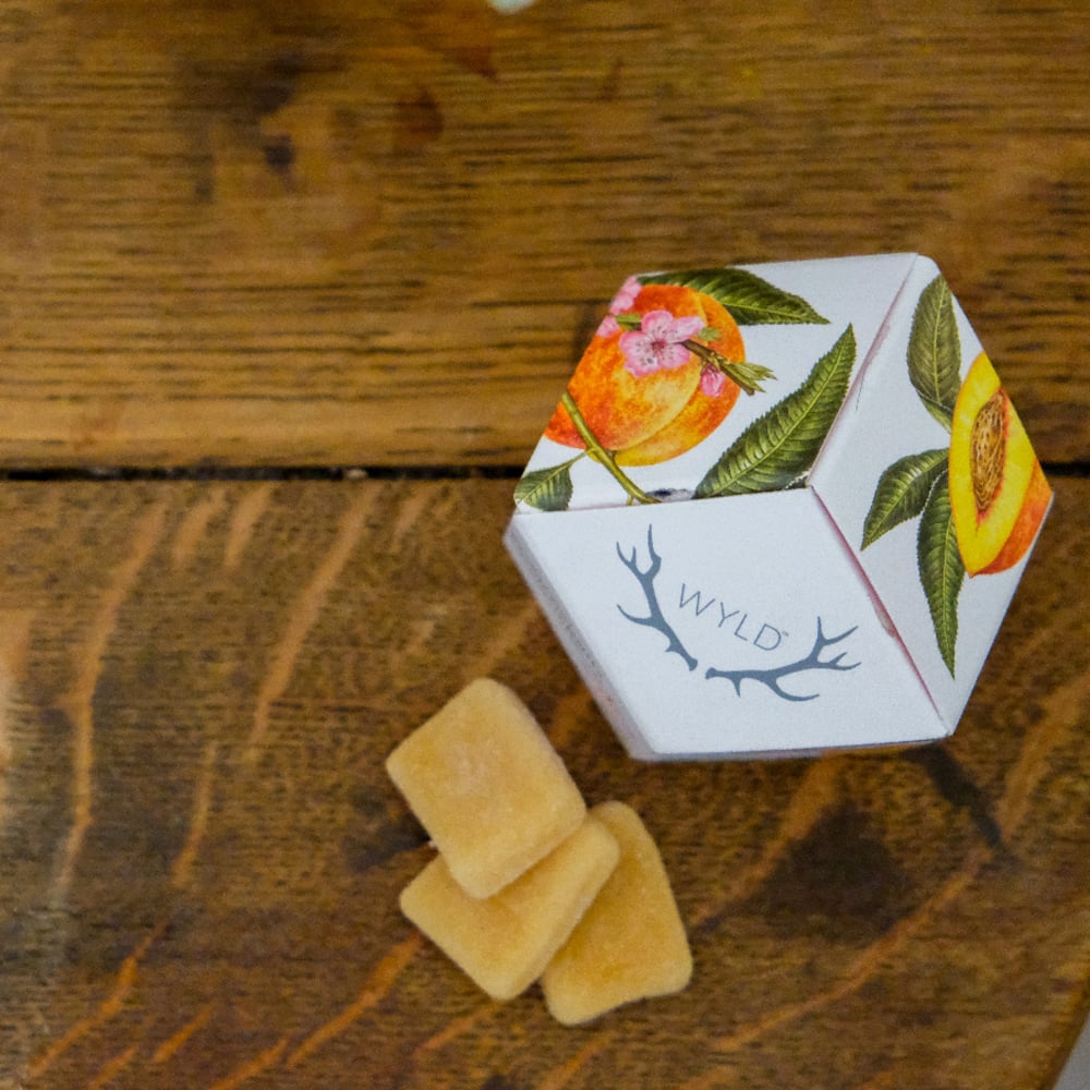 Peach 2:1 CBD + Hybrid Enhanced Gummies | 100mg CBD:50mg THC