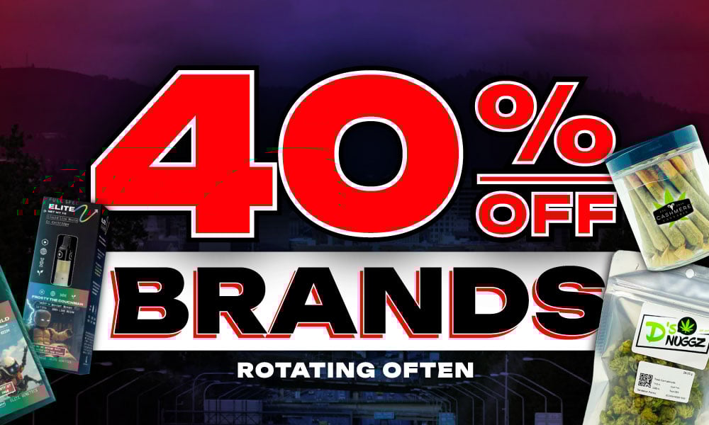 40% OFF SELECT BRANDS special