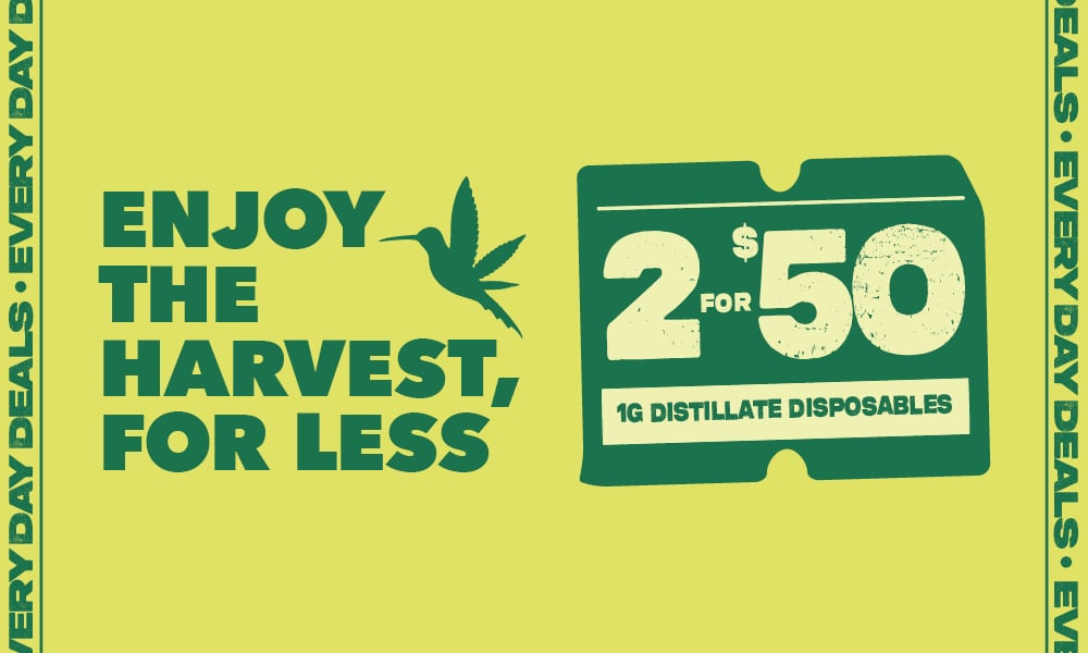2 FOR $50 1G DISTILLATE DISPOSABLES special photo