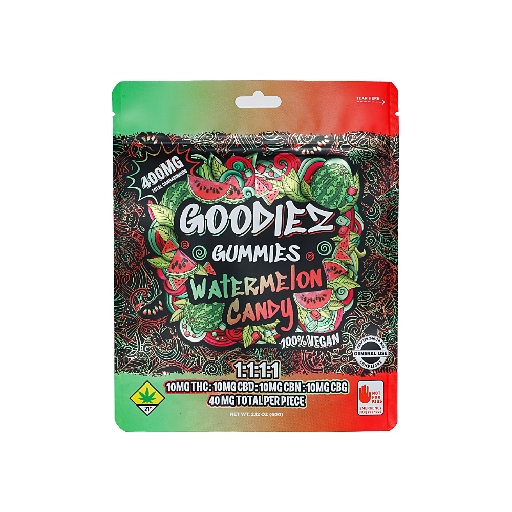 Shop 1:1:1:1 Watermelon Candy [10pk] (100mg THC/100mg CBD/100mg