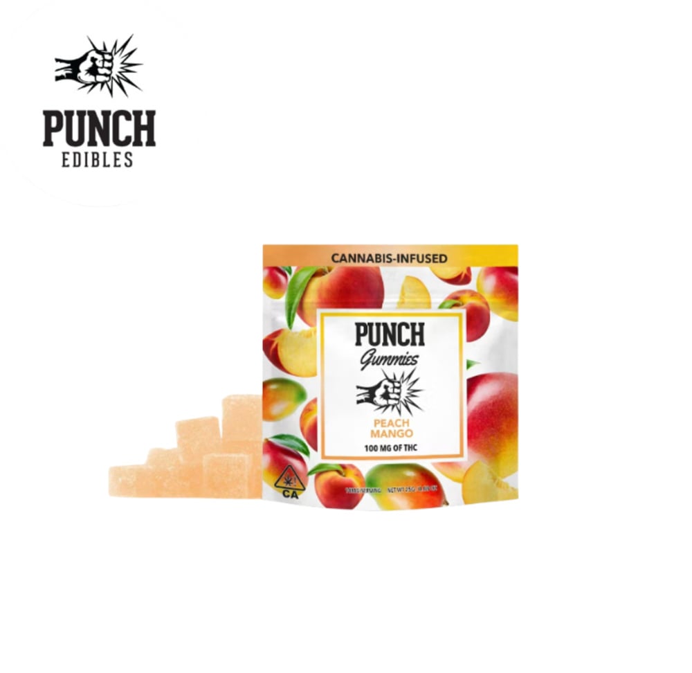 PEACH MANGO 100MG 10 PACK GUMMIES