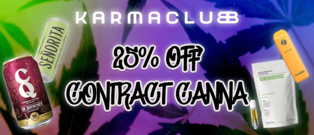 25% Off Contract Canna Brands special