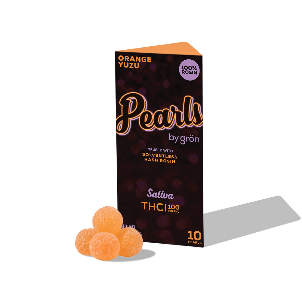 THC Orange Yuzu Pearls - Sativa (100mg)