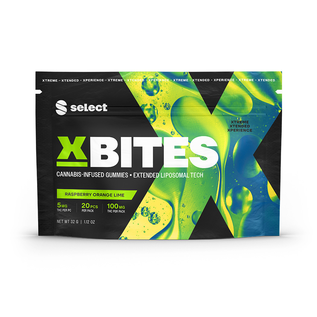 X Bites Raspberry Orange Lime Gummies | T86mg | H | 00841 | 20pk