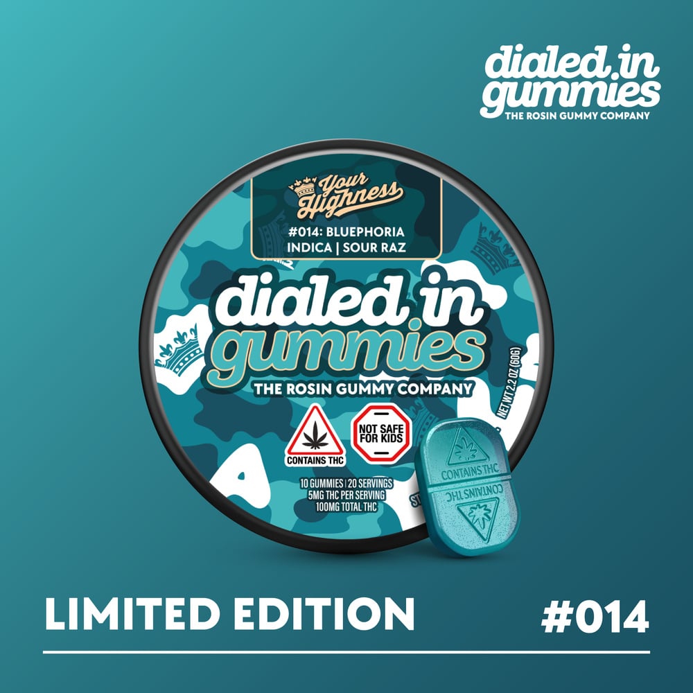 Dialed In - Raz x Bluephoria Limited Edition Rosin Gummies (100mg 10pk)