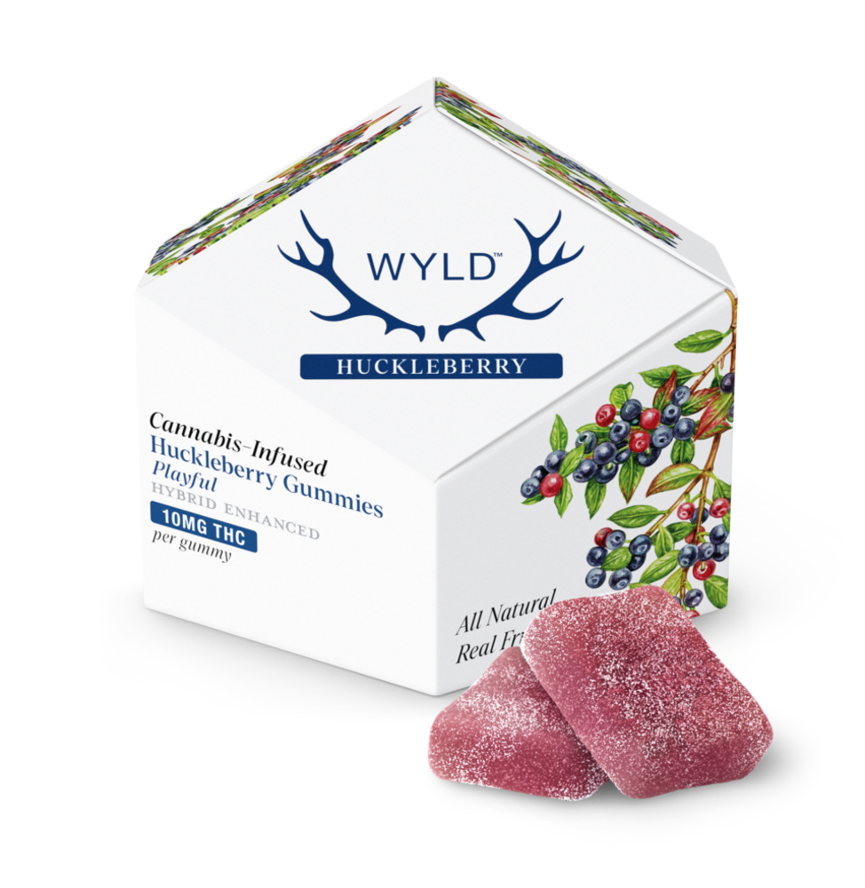 WYLD - Hemp Derived - Huckleberry Gummies 10mg THC 10pk