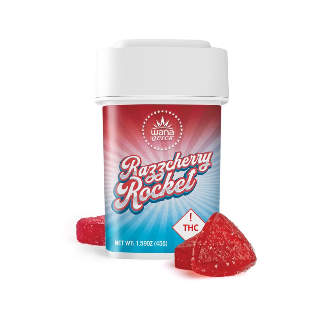 Wana Quick Razzcherry Rocket (S) 100mg 10pk