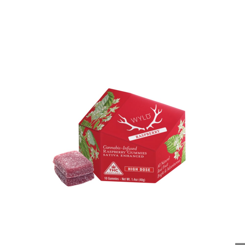 *HIGH DOSE* Raspberry Sativa Enhanced Gummies | 400mg | MD Only