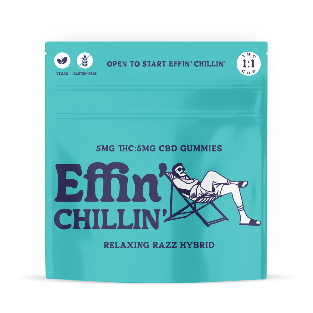 Effin' - Chill Relaxing Razz Hybrid 1:1 Soft Chews (100mg 20pk)