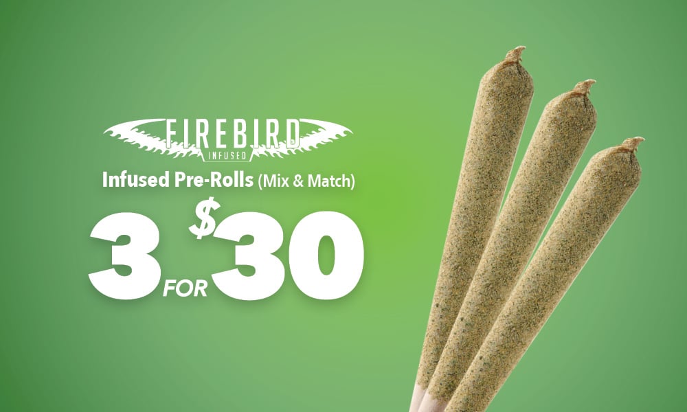 Infused Prerolls Firebirds (1g) 3 for $30 special
