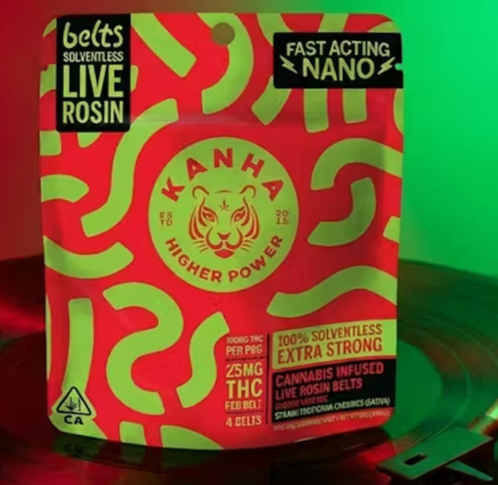 Cherry Limeade Live Rosin Belts - Sativa [4pk] (100mg)