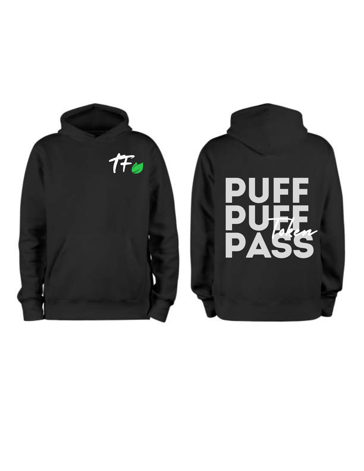 Puff Puff Black Hoodie | M