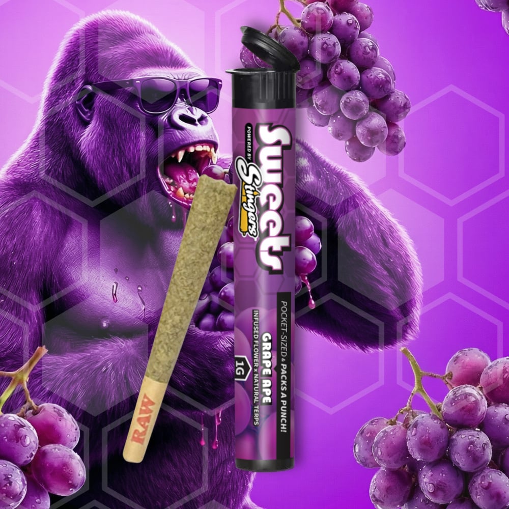 Stingers Sweets - Grape Ape Infused Pre-Roll (1g)