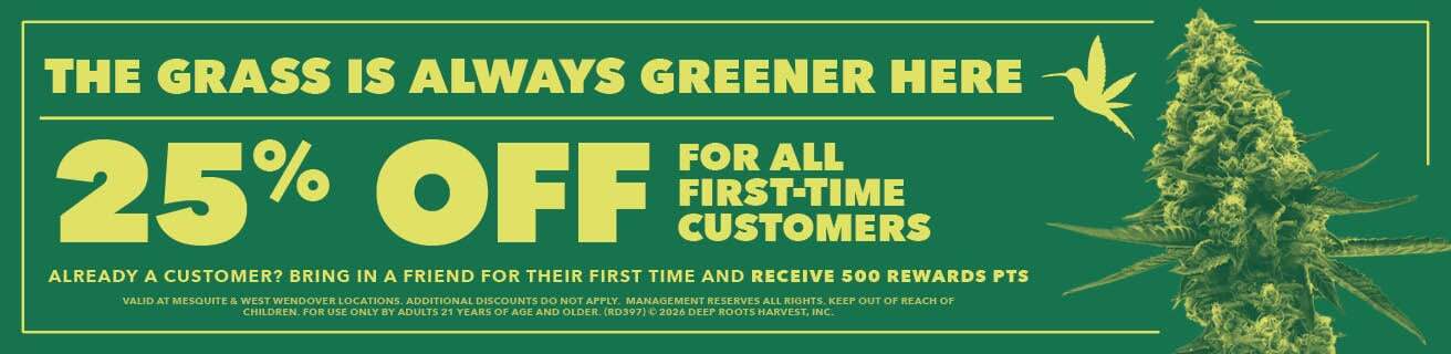 Deep Roots Harvest - Mesquite Marketing Banner