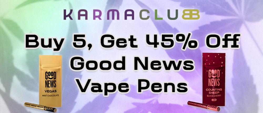 Good News Vape Pens: Buy 5, Get 45% Off special