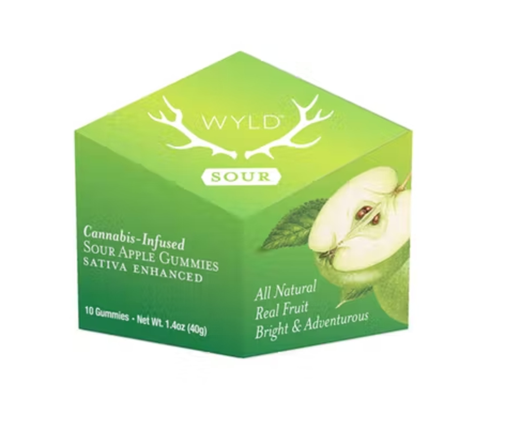 Sour Apple Sativa Enhanced Gummies | 100mg